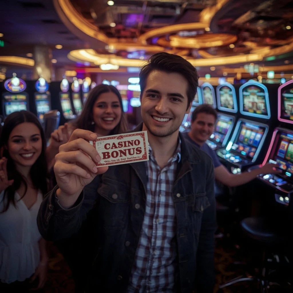 une personne avec un bonus de Win Unique Casino