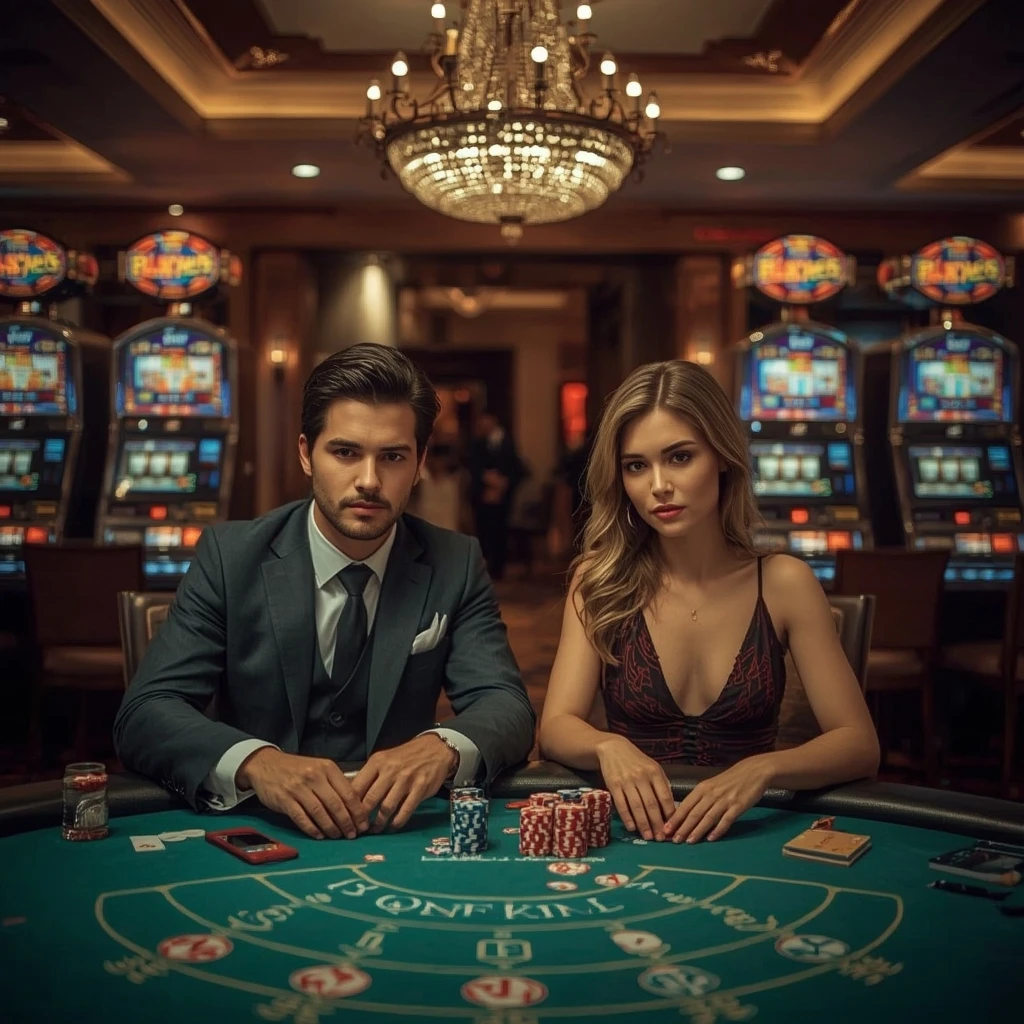 Deux joueurs de poker dans un Win Unique Casino